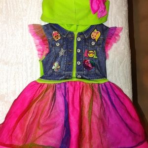 Girls Dress by Nickelodeon xs/xch (4/5) Multicolored